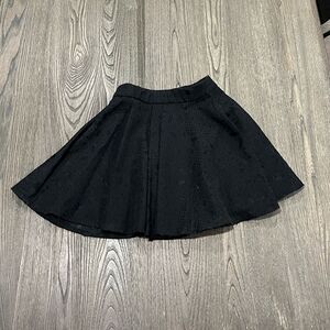 Aike Womens Black Mini Circle Skirt Size small